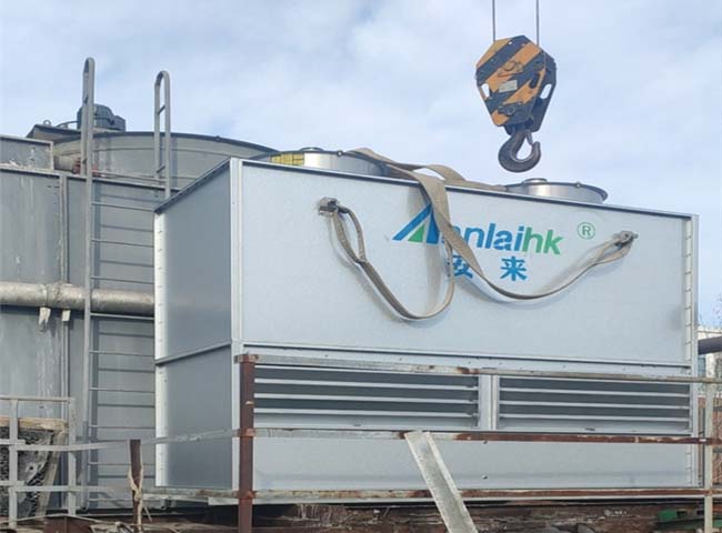 閉式冷卻塔施工現(xiàn)場